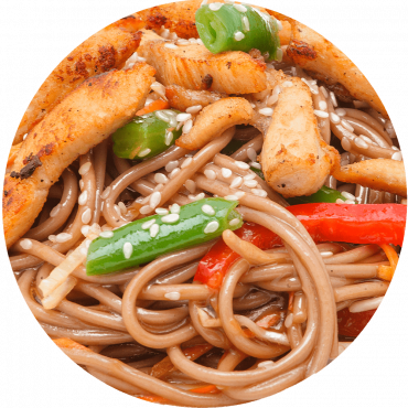Chicken Stir-Fry/Buckwheat noodles