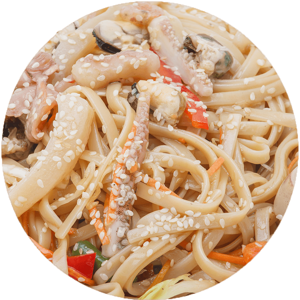 Seafood Stir-Fry/Egg noodles