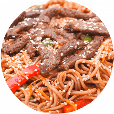 Beef Stir-Fry/Buckwheat noodles